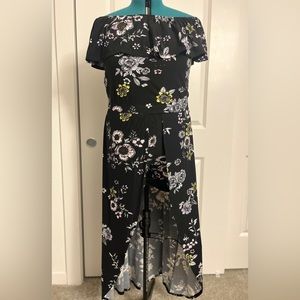 High-low Maxi Dress with Shorts Romper